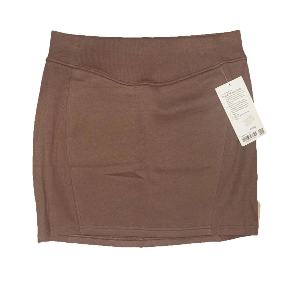 New! Lululemon Scuba HR Mini Skirt Size Womens LTaupe -  Casual Preppy